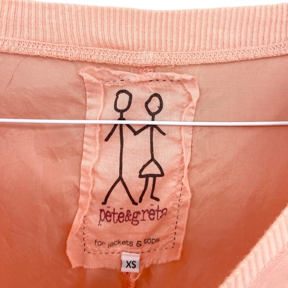 Johnny Was PETE & GRETA 100% Cupra Tee T-Shirt Peach - Picture 5 of 9